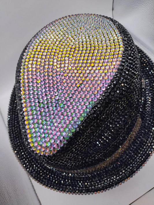 Custom Bling Fedora Ralphie Novelty Motorcycle Helmet Mike's Pro Lid