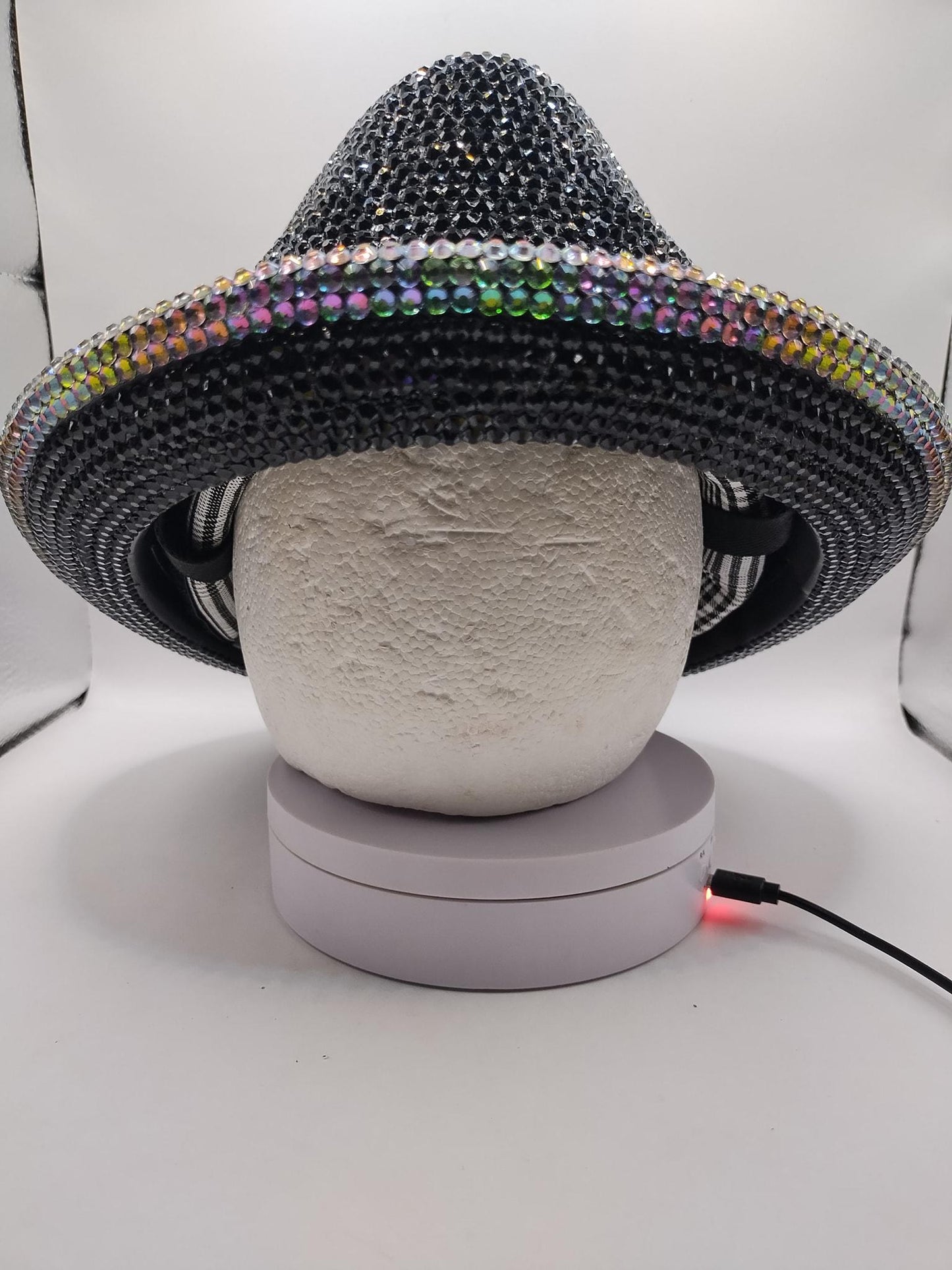 Custom Bling Fedora Ralphie Novelty Motorcycle Helmet Mike's Pro Lid